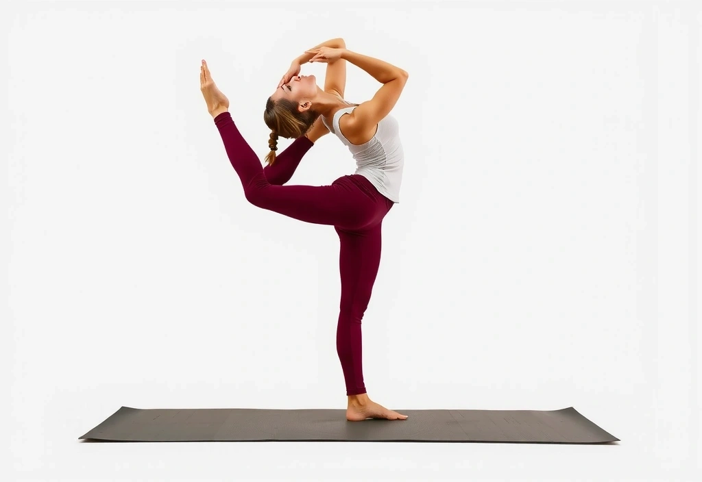A person achieving a challenging yoga pose, symbolizing personal growth.